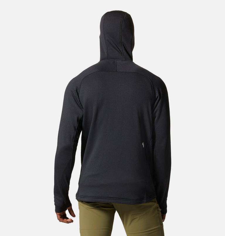 Chandail à capuchon avec fermeture éclair Polartec® Power Grid Homme, Color: Black, image 2