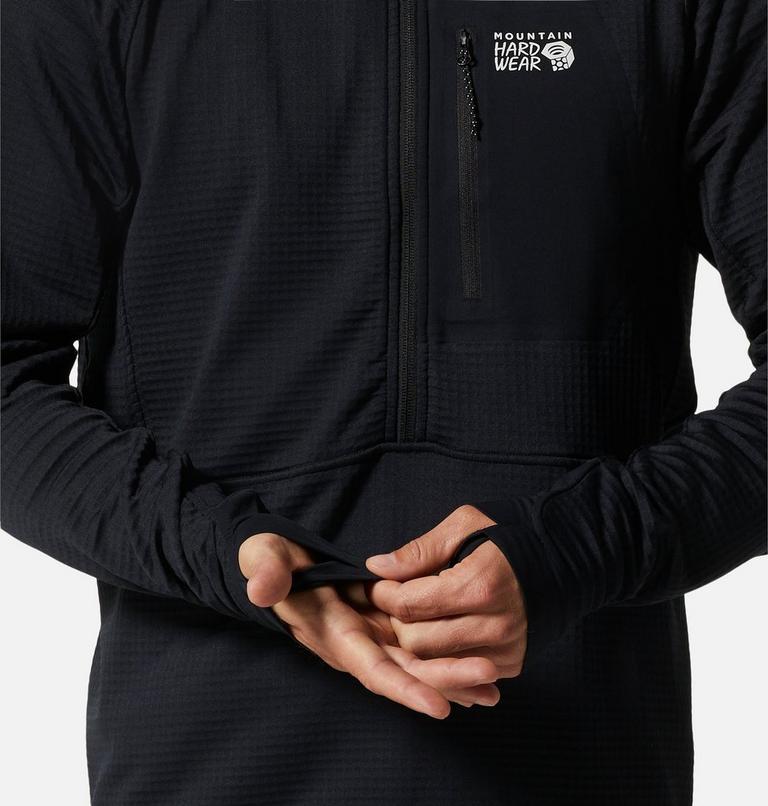 Manteau à demi-fermeture éclair Polartec® Power Grid Homme, Color: Black, image 5