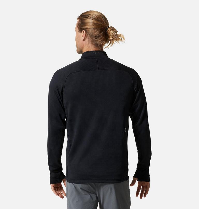 Manteau à demi-fermeture éclair Polartec® Power Grid Homme, Color: Black, image 2