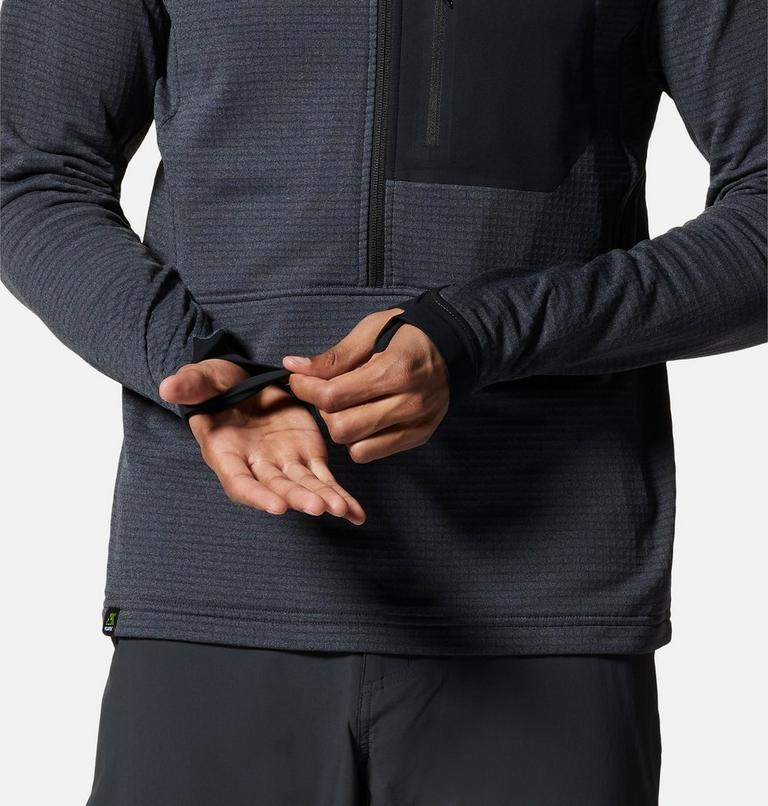 Men's Polartec® Power Grid Half Zip Jacket, Color: Blue Slate Heather, image 5