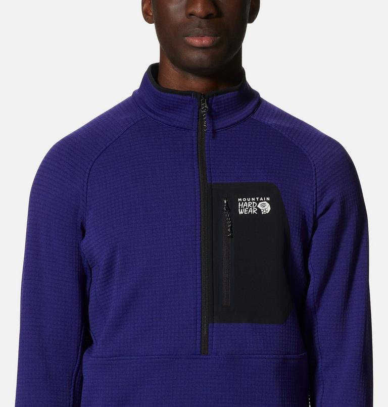 Men's Polartec&reg; Power Grid Half Zip Jacket, Color: Klein Blue Heather, image 4
