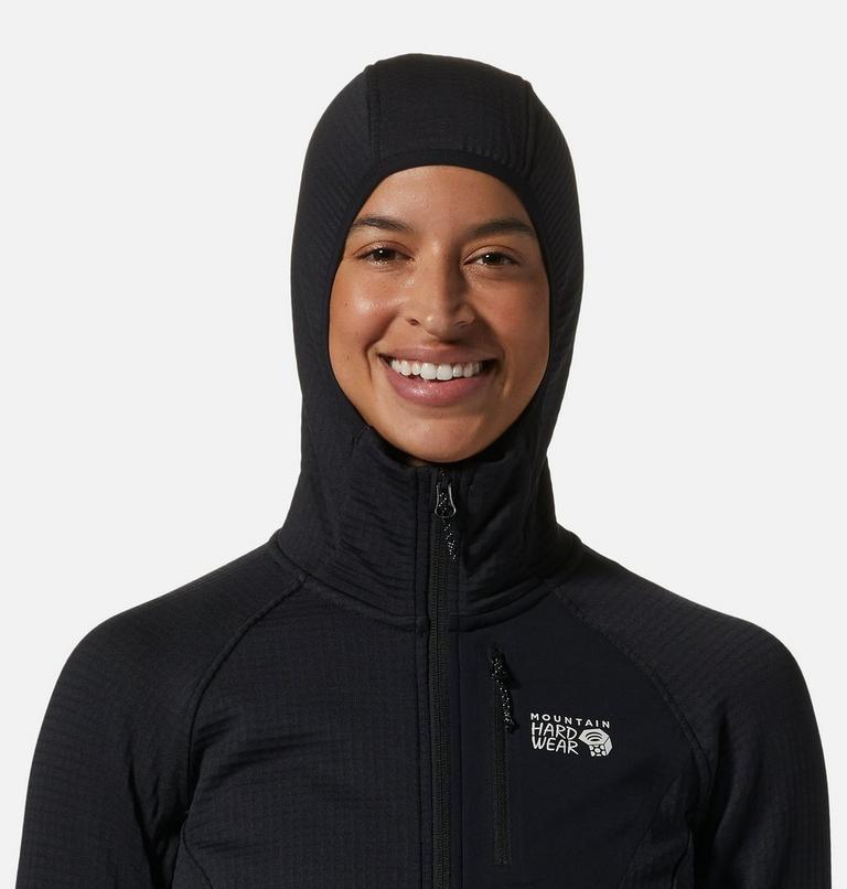 Women's Polartec&reg; Power Grid Full Zip Hoody, Color: Black, image 4