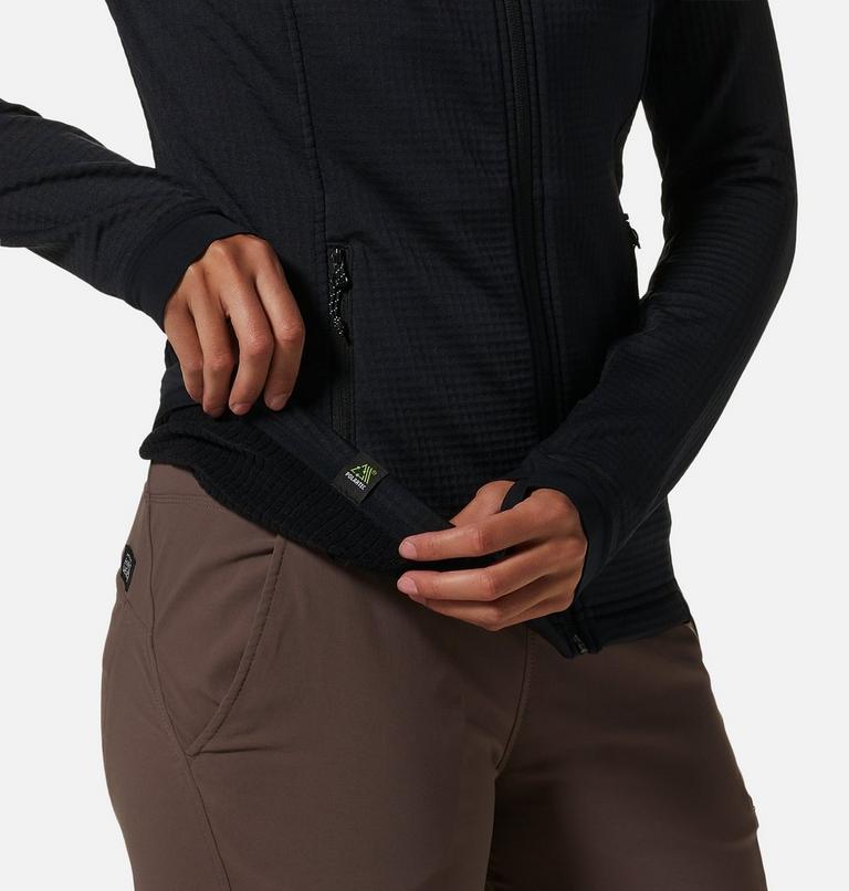 Women's Polartec&reg; Power Grid Full Zip Hoody, Color: Black, image 6