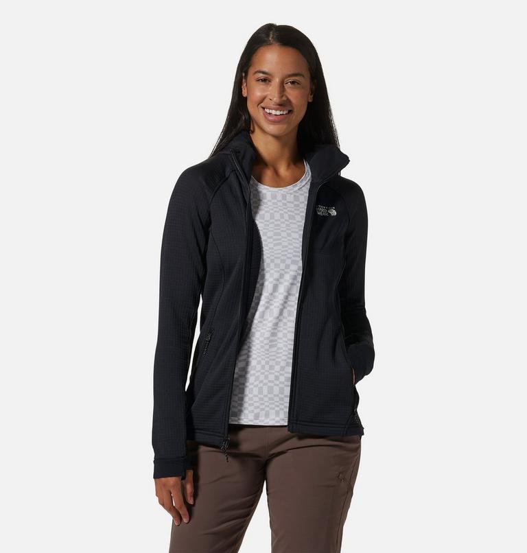 Women's Polartec&reg; Power Grid Full Zip Hoody, Color: Black, image 7