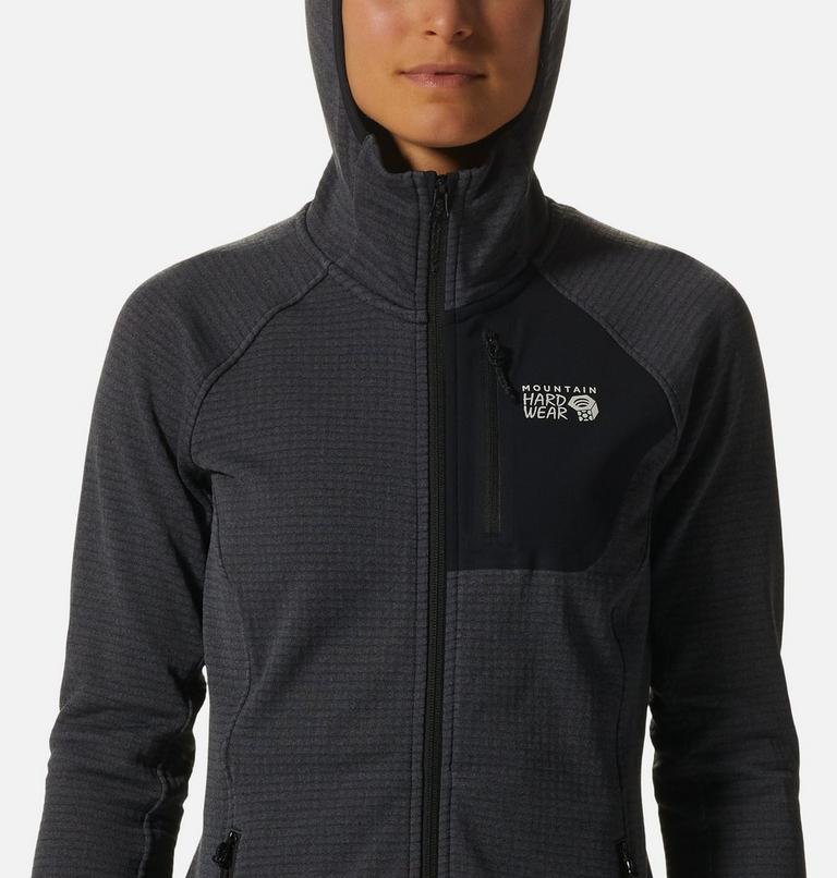 Women's Polartec® Power Grid Full Zip Hoody, Color: Blue Slate Heather, image 4