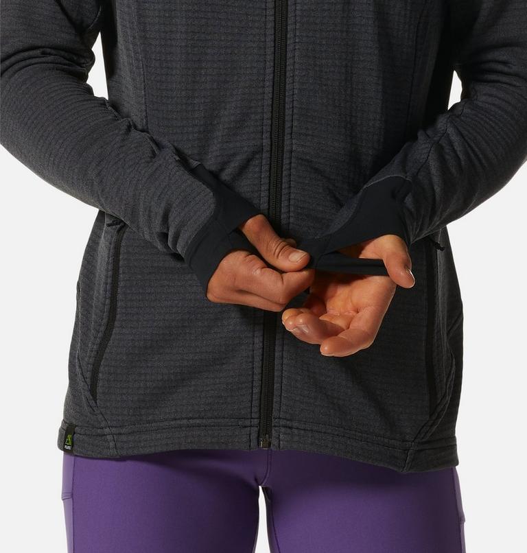 Women's Polartec® Power Grid Full Zip Hoody, Color: Blue Slate Heather, image 5