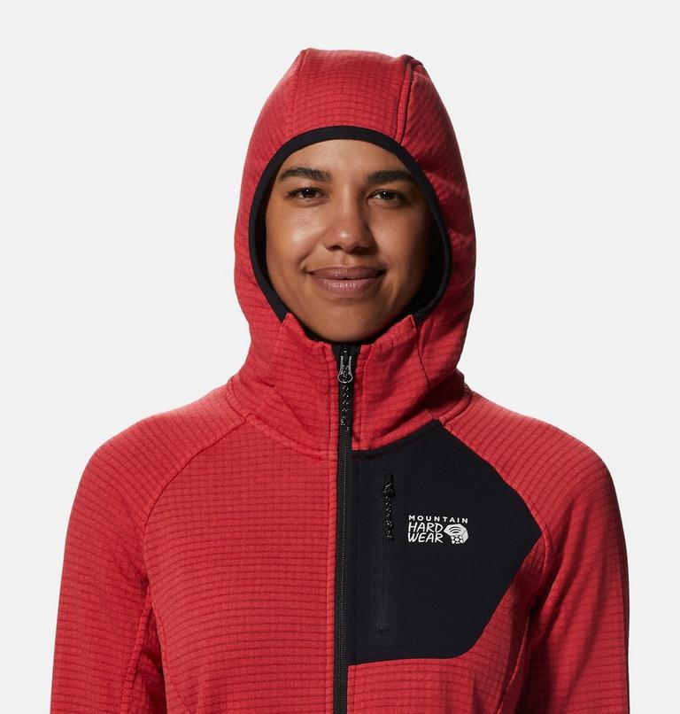 Chandail &agrave; capuchon avec fermeture &eacute;clair Polartec&reg; Power Grid Femme, Color: Alert Heather, image 4