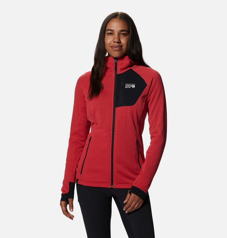 Chandail &agrave; capuchon avec fermeture &eacute;clair Polartec&reg; Power Grid Femme, Color: Alert Heather, image 1