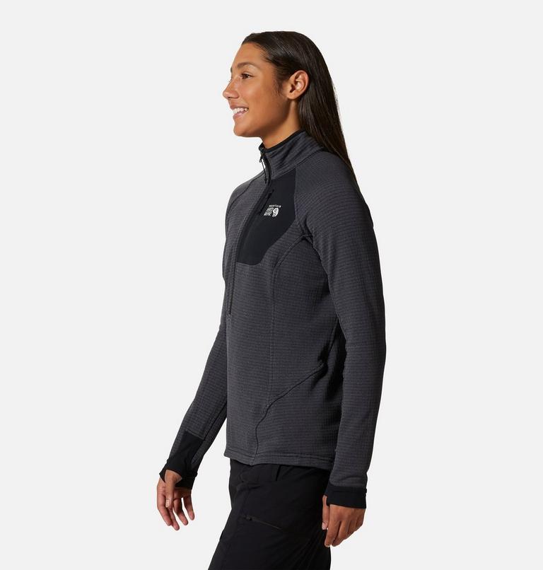 Women's Polartec® Power Grid Half Zip Jacket, Color: Blue Slate Heather, image 3
