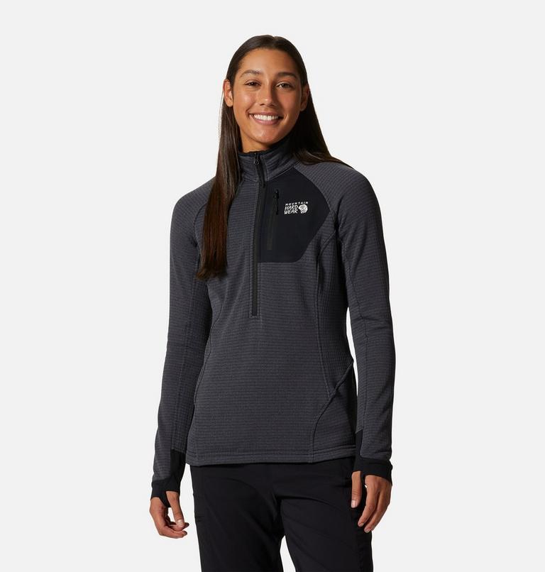 Women's Polartec® Power Grid Half Zip Jacket, Color: Blue Slate Heather, image 1