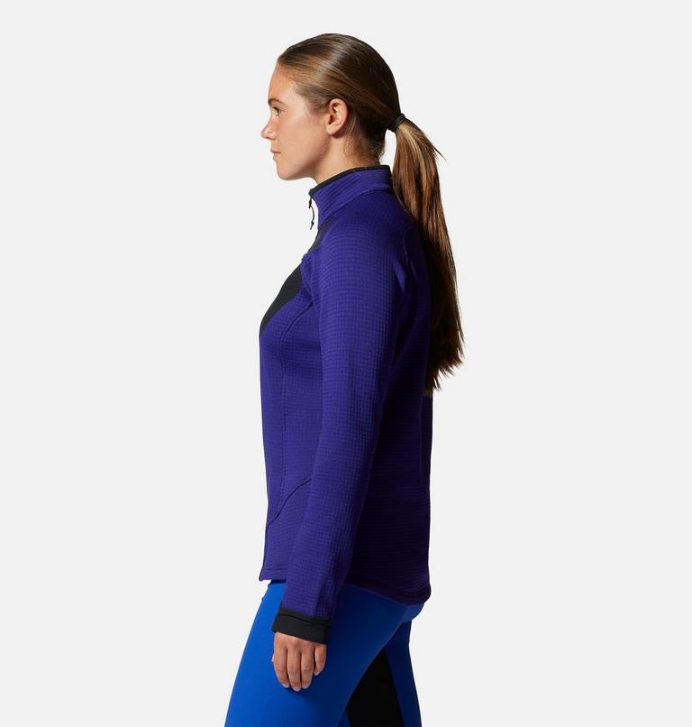 Women's Polartec&reg; Power Grid Half Zip Jacket, Color: Klein Blue Heather, image 3