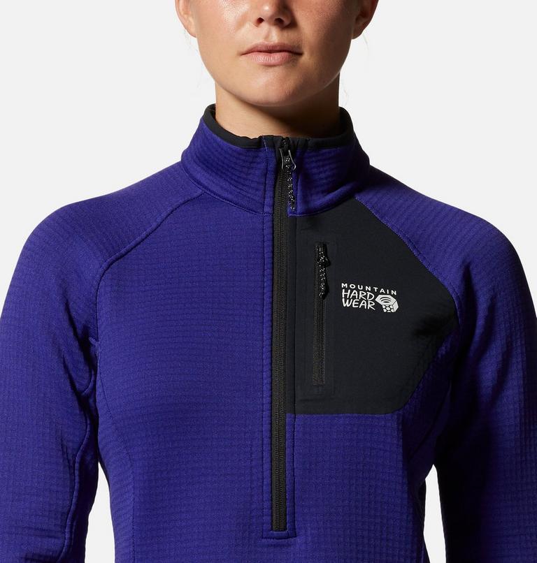 Women's Polartec&reg; Power Grid Half Zip Jacket, Color: Klein Blue Heather, image 4