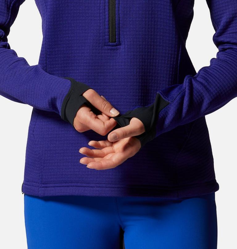 Women's Polartec&reg; Power Grid Half Zip Jacket, Color: Klein Blue Heather, image 5