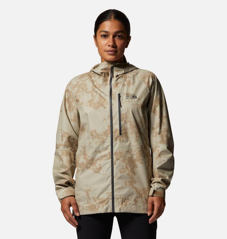 Women's Stretch Ozonic Jacket, Color: Moab Tan Print, image 1