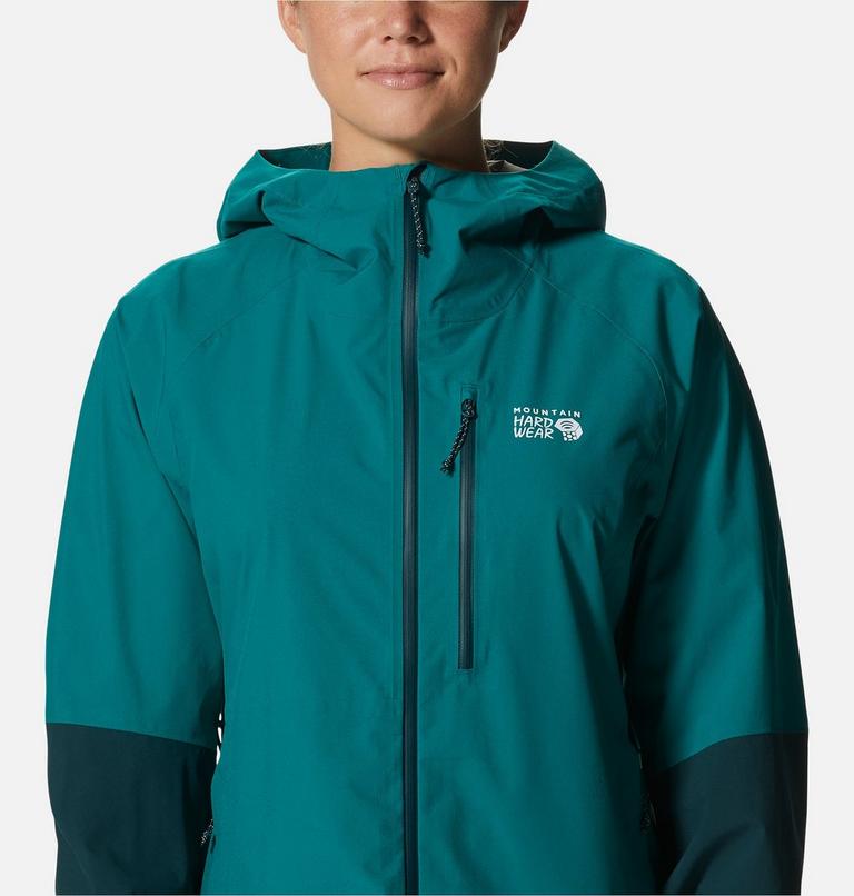 Manteau Stretch Ozonic Femme, Color: Botanic, Dark Marsh, image 4