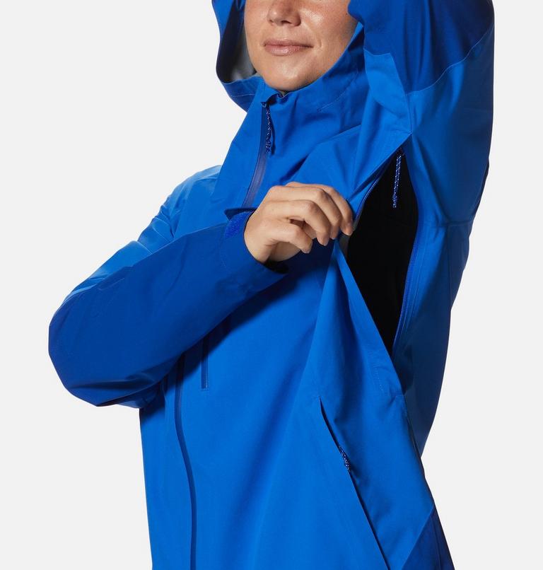 Women's Stretch Ozonic Jacket, Color: Bright Island Blue, Radiant, image 8