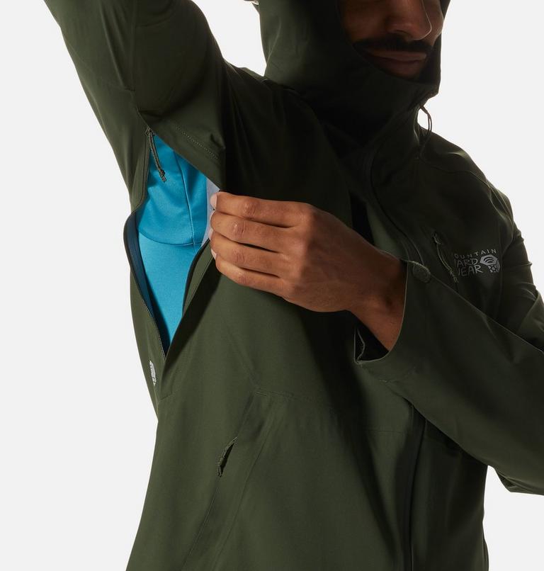 Manteau Stretch Ozonic Homme, Color: Surplus Green, image 6