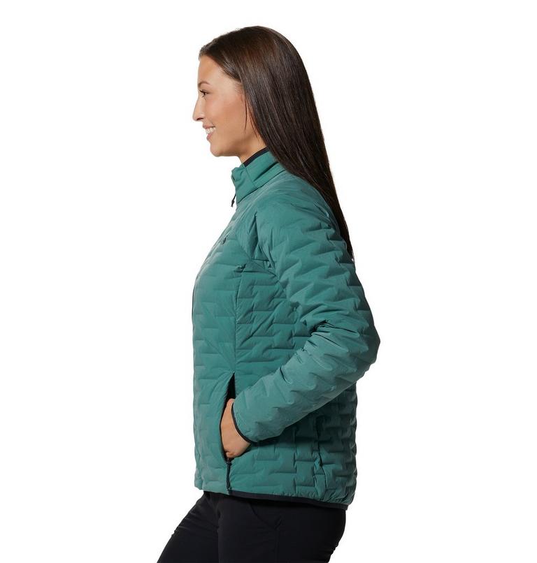Manteau Stretchdown Light Femme, Color: Mint Palm, image 3