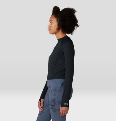 Women's Crater Lake Long Sleeve Crop, Color: Black, image 19