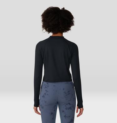 Women's Crater Lake Long Sleeve Crop, Color: Black, image 18
