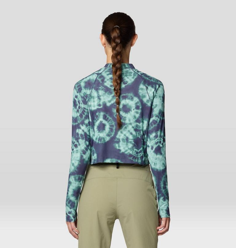 Women's Crater Lake Long Sleeve Crop, Color: 531, image 3