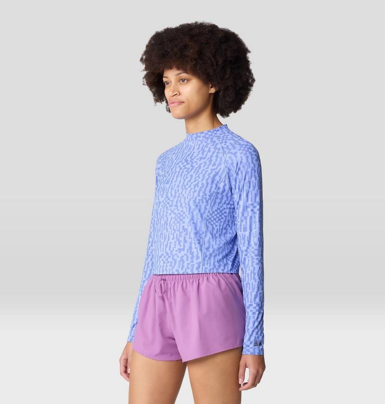 Haut court à manches longues Crater Lake | 535 | XS, Color: Light Illusion Digidaze Print, image 3