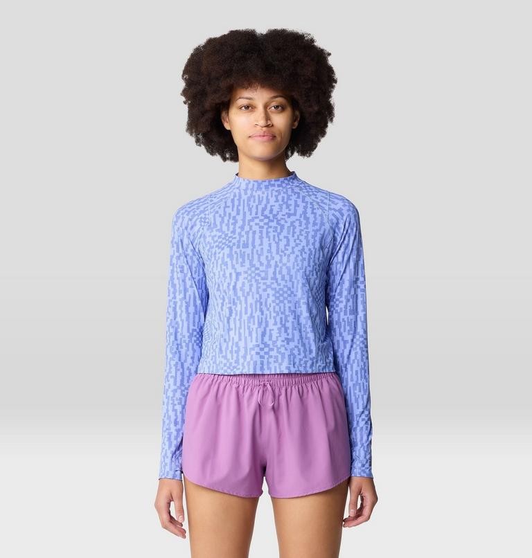 Haut court à manches longues Crater Lake | 535 | XS, Color: Light Illusion Digidaze Print, image 1