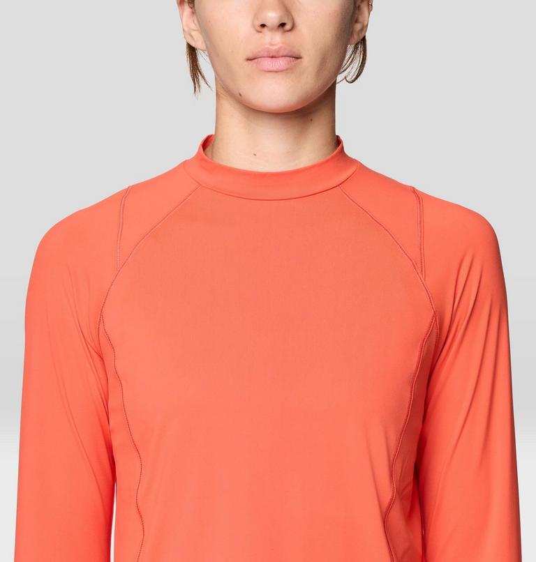 Women's Crater Lake Long Sleeve Crop, Color: Aspect, image 5