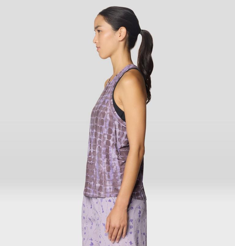 Women's Crater Lake Tank, Color: Purple Sage Prismatic Print, image 3