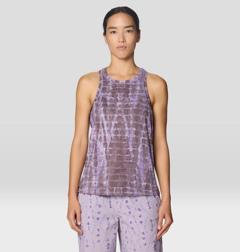 Women's Crater Lake Tank, Color: Purple Sage Prismatic Print, image 1
