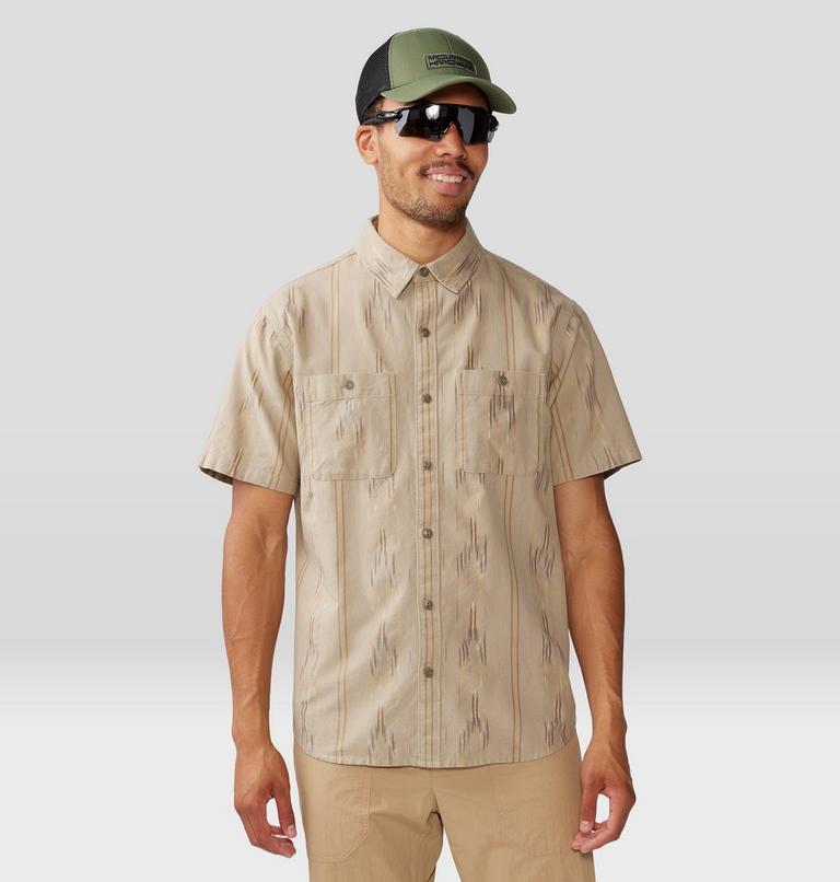 Men's Grove Hide Out Short Sleeve Shirt, Color: Badlands Ikat, image 5