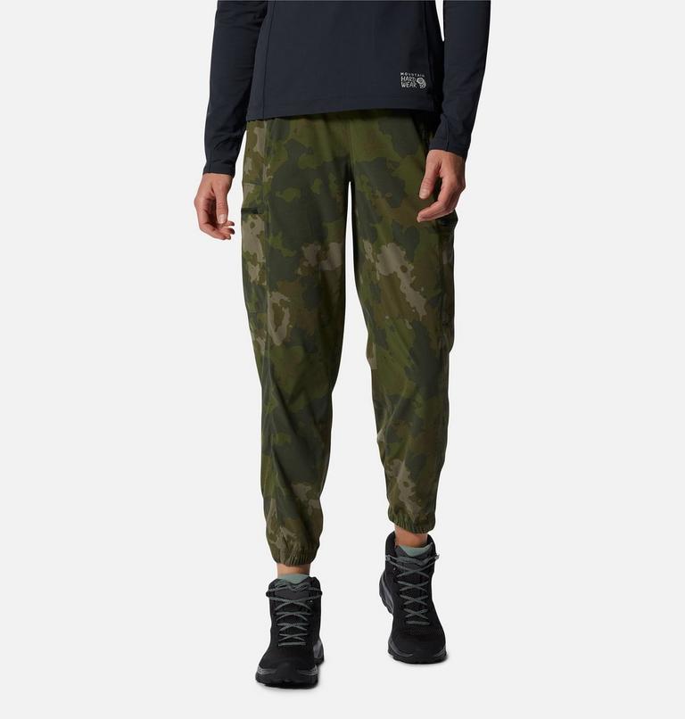 Jogging taille haute Dynama Femme, Color: Surplus Green Pines Camo, image 1