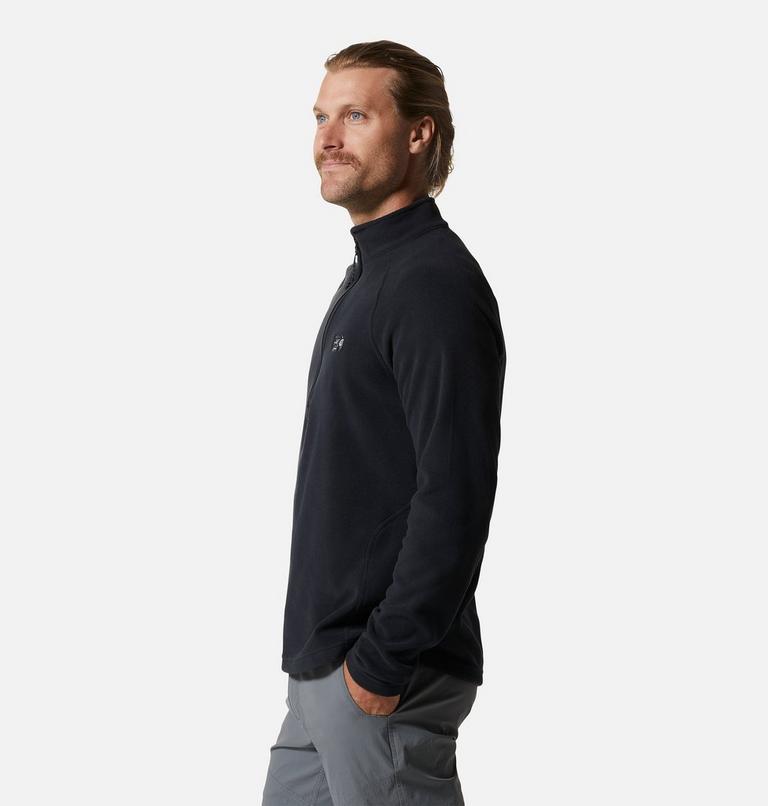 Chandail avec fermeture éclair 1/4 Polartec® Microfleece Homme, Color: Black, image 3