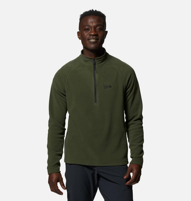 Chandail avec fermeture éclair 1/4 Polartec® Microfleece Homme, Color: Surplus Green, image 1