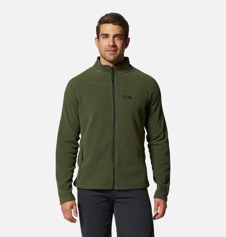 Manteau à fermeture éclair Polartec® Microfleece Homme, Color: Surplus Green, image 1