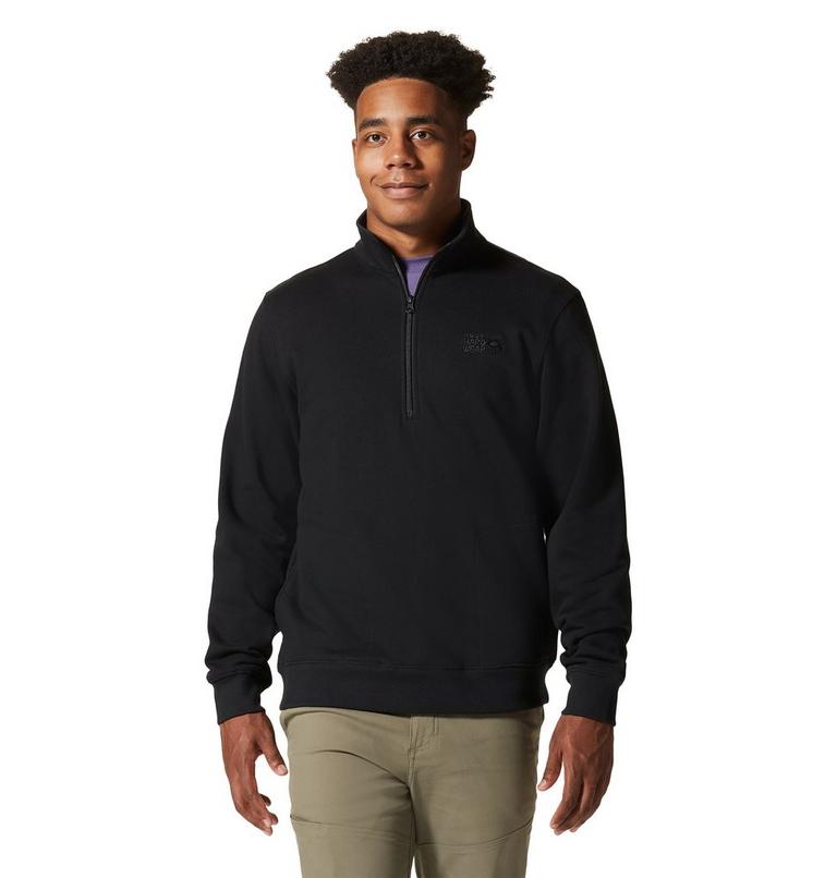 Chandail à demi-fermeture éclair MHW Logo Homme, Color: Black, image 6