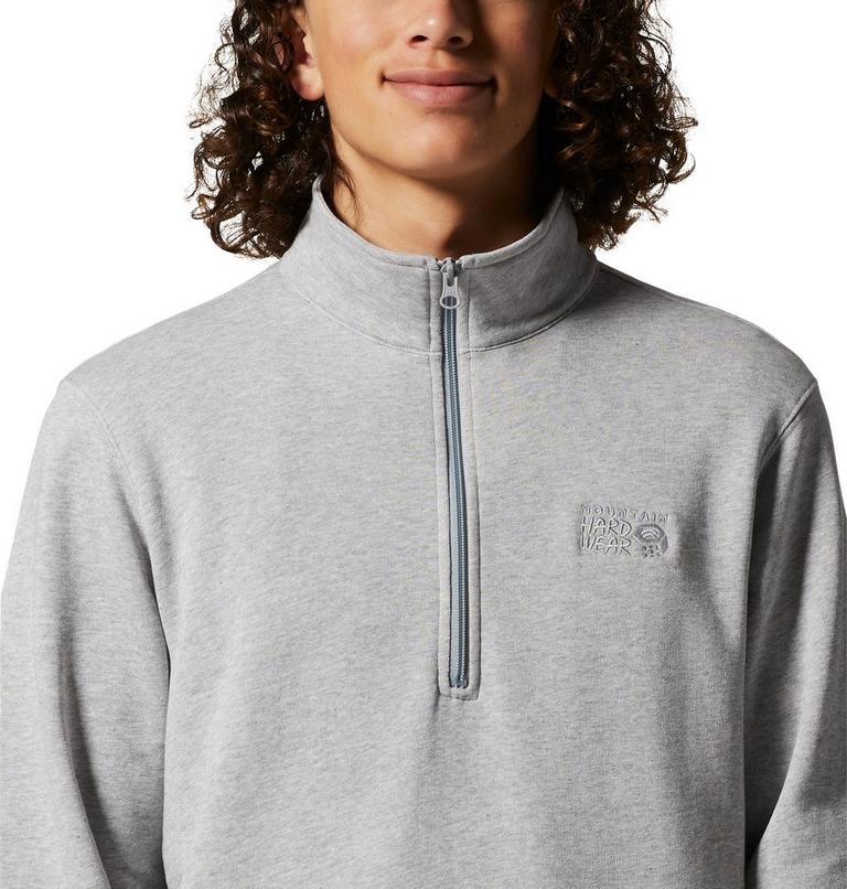 Chandail à demi-fermeture éclair MHW Logo Homme, Color: Hardwear Grey Heather, image 4