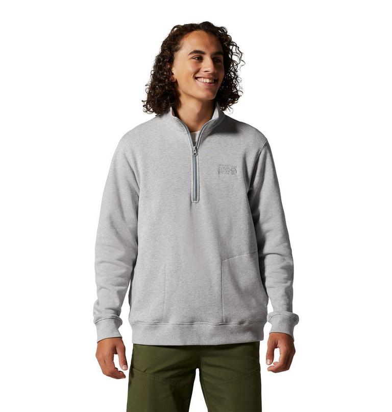 Chandail à demi-fermeture éclair MHW Logo Homme, Color: Hardwear Grey Heather, image 5