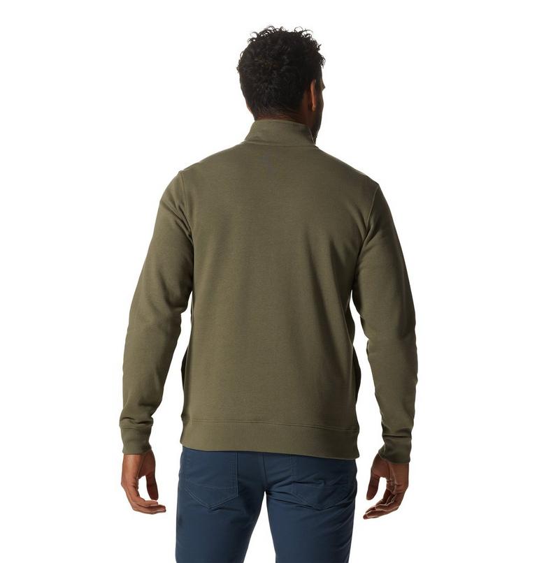 Men's MHW Logo 1/2 Zip, Color: Stone Green, image 2