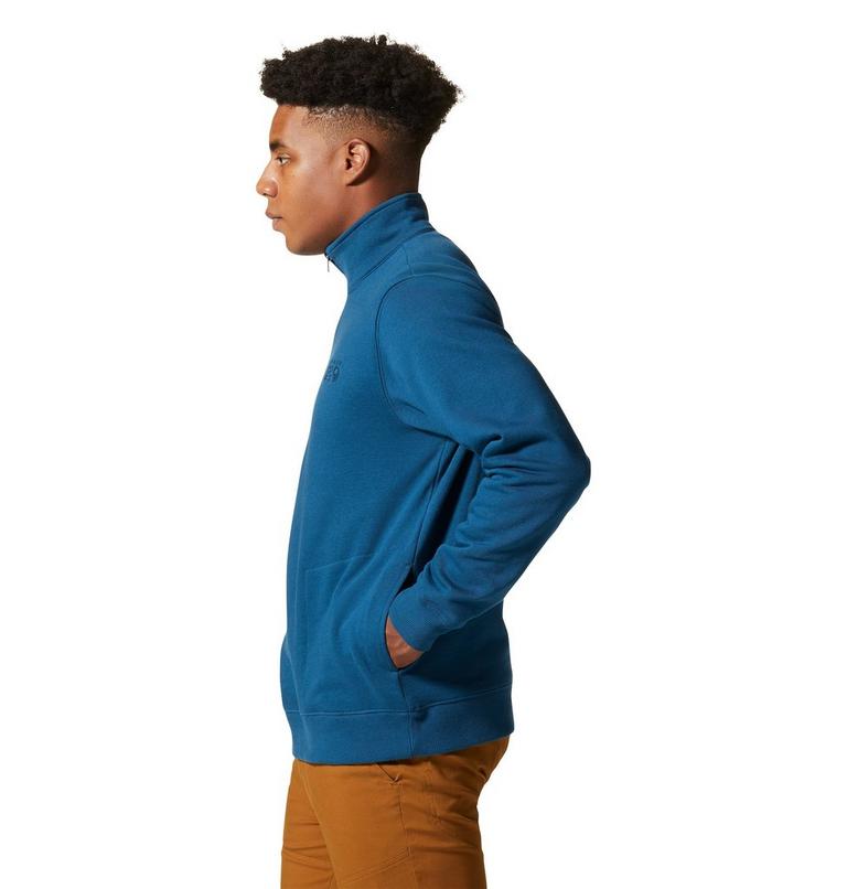 Chandail &agrave; demi-fermeture &eacute;clair MHW Logo Homme, Color: Dark Caspian, image 3