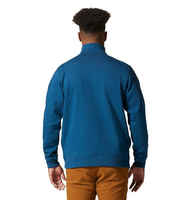 Chandail &agrave; demi-fermeture &eacute;clair MHW Logo Homme, Color: Dark Caspian, image 2