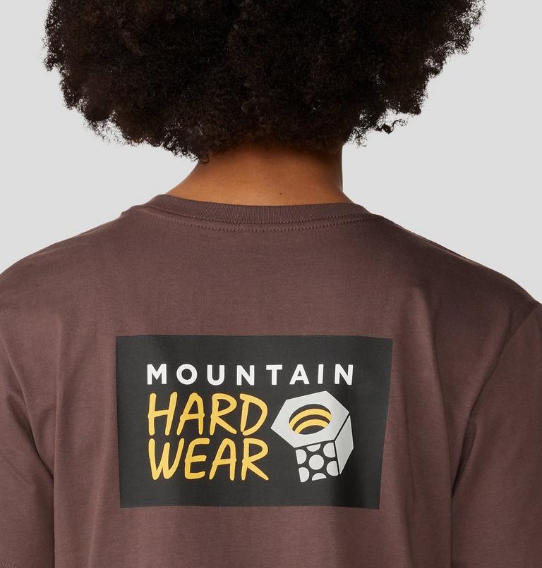 Women's MHW Logo in a Box Short Sleeve, Color: Carob, image 5