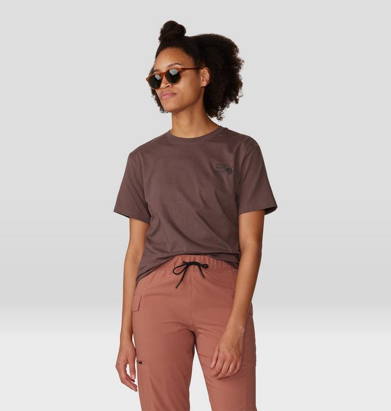 Women's MHW Logo in a Box Short Sleeve, Color: Carob, image 6