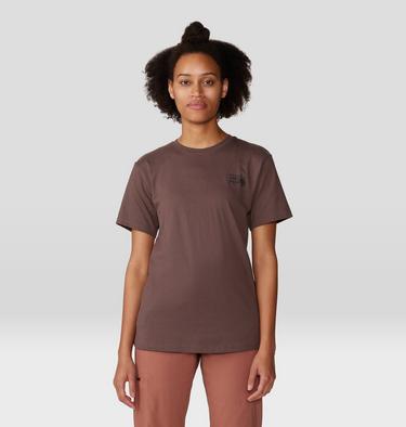 Women's MHW Logo in a Box Short Sleeve, Color: Carob, image 13