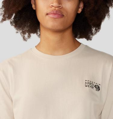 Women's MHW Logo in a Box Short Sleeve, Color: Wild Oyster, image 16