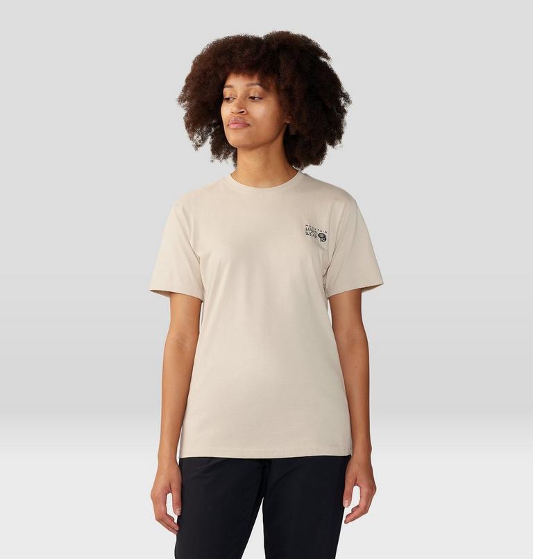 Women's MHW Logo in a Box Short Sleeve, Color: Wild Oyster, image 6