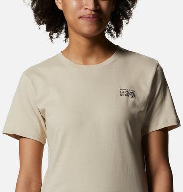 Women's MHW Logo in a Box Short Sleeve, Color: Wild Oyster, image 4