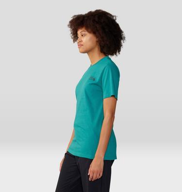 Women's MHW Logo in a Box Short Sleeve, Color: Wintermint, image 19