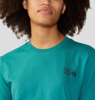 Women's MHW Logo in a Box Short Sleeve, Color: Wintermint, image 20