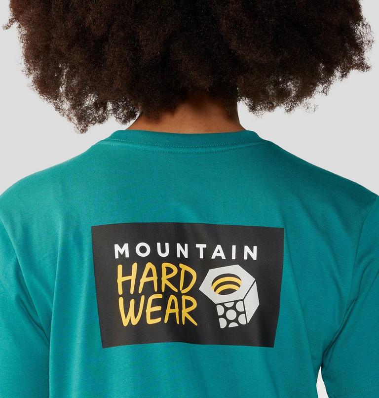 Women's MHW Logo in a Box Short Sleeve, Color: Wintermint, image 5